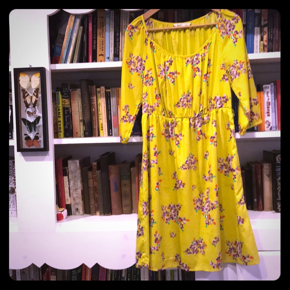 Yellow Floral Dress